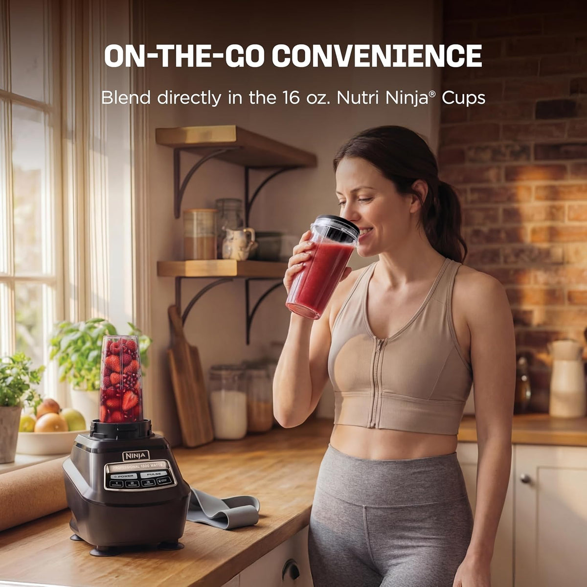 Ninja Kitchen System Pro, 1500W, 72oz Pitcher, 8-Cup, Black, BL770 | 1500W all-in-one blends smoothies, processes salsa & dough. 72-oz pitcher, 8-cup..